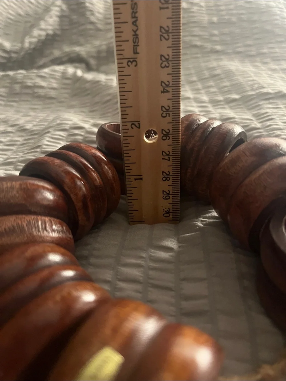 Napkin Rings Solid Wood VTG Set of 8 | Made in Taiwan R.O.C. Rustic Table Deco